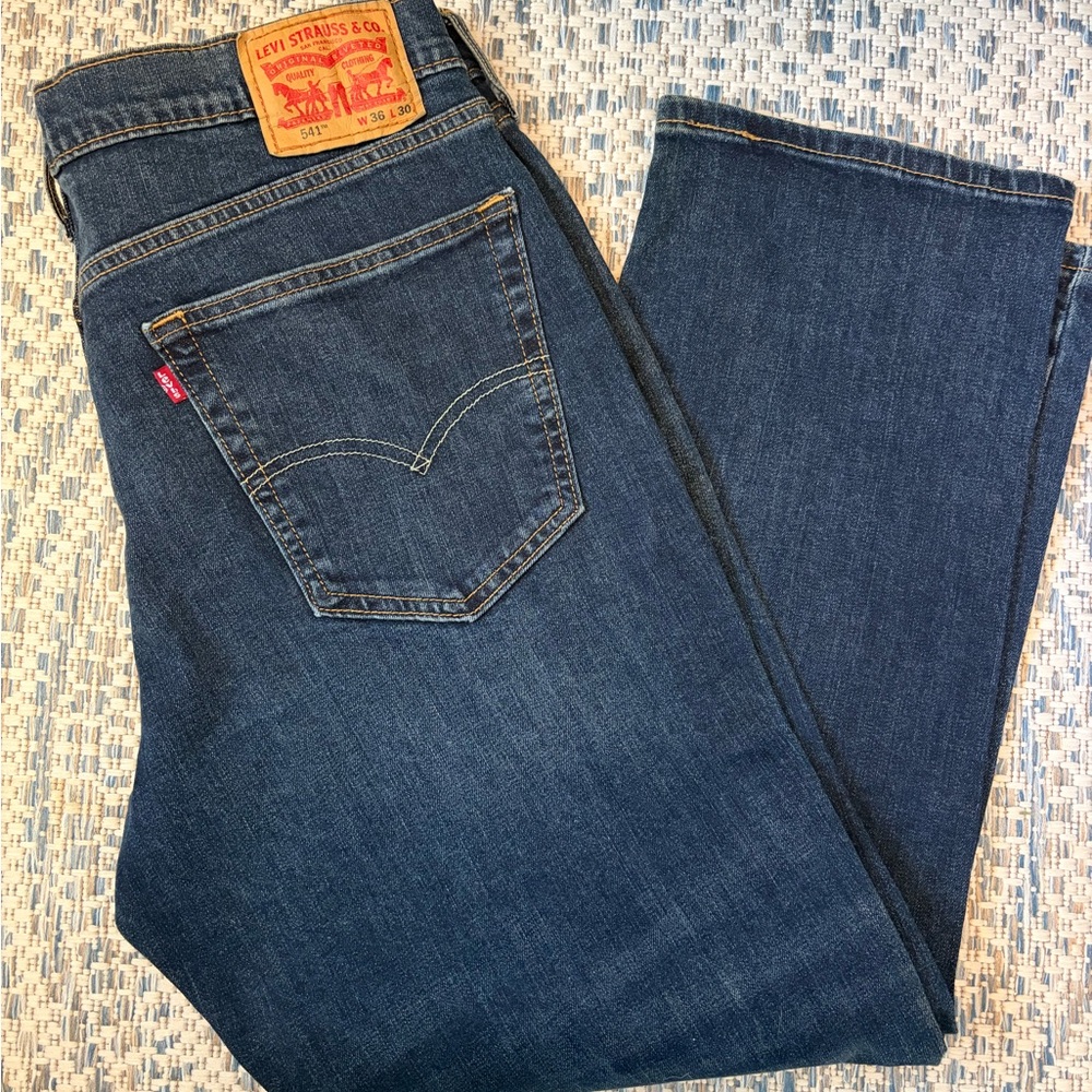 Levi's Men's Dark Blue Straight Jeans